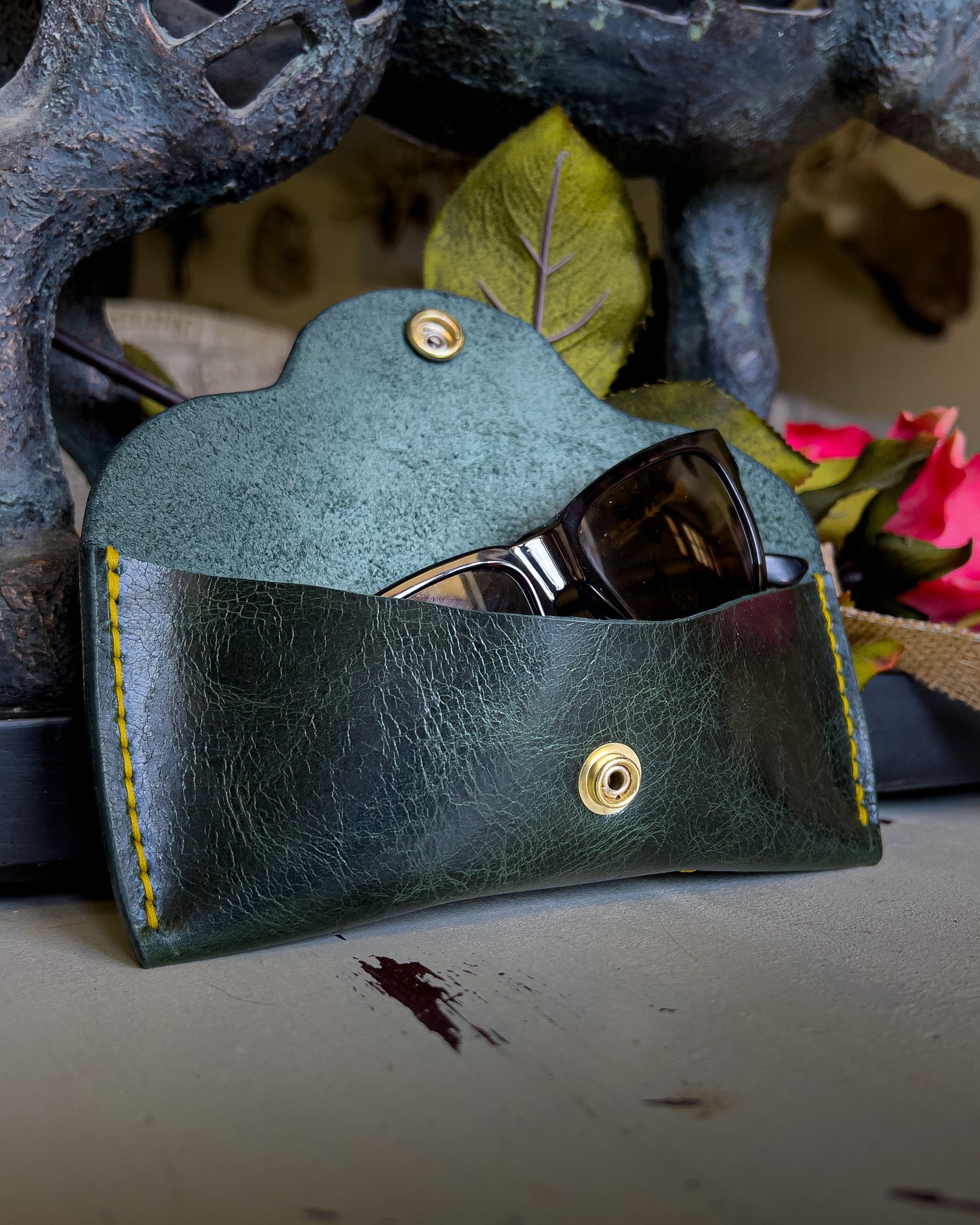 Maverick Sunglasses Case - Emerald