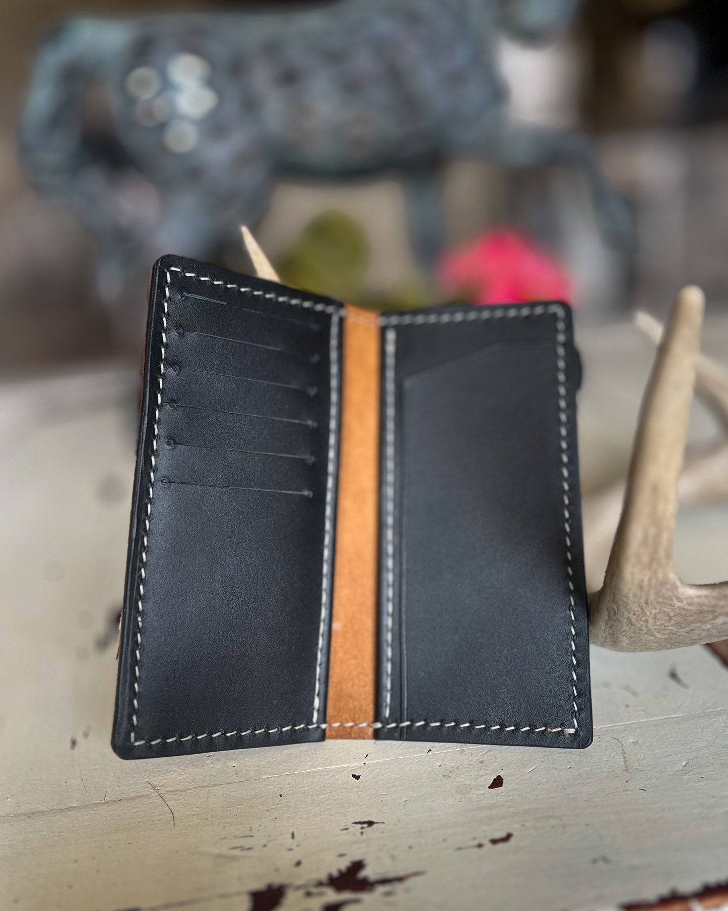 Roper Wallet - Crazy Horse Brown & Black